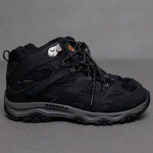 Merrell Waterproof Boys Kids Black Shoes, Size 5